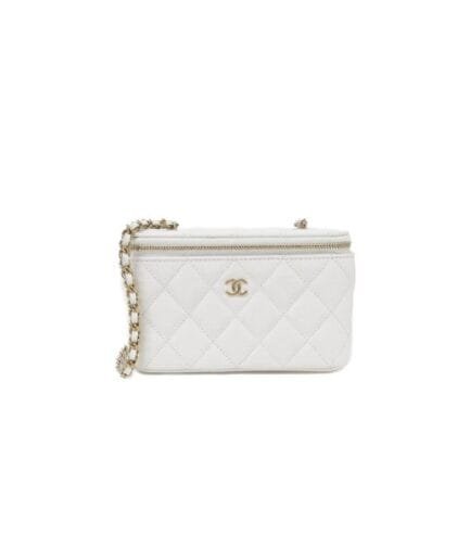 Chanel long box cosmetic bag
