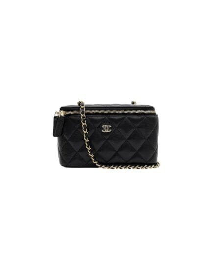 Chanel long box cosmetic bag