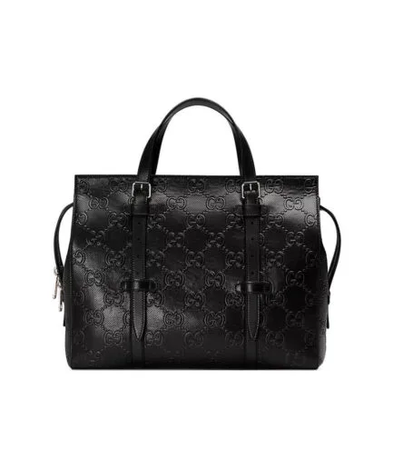 GG embossed tote bag
