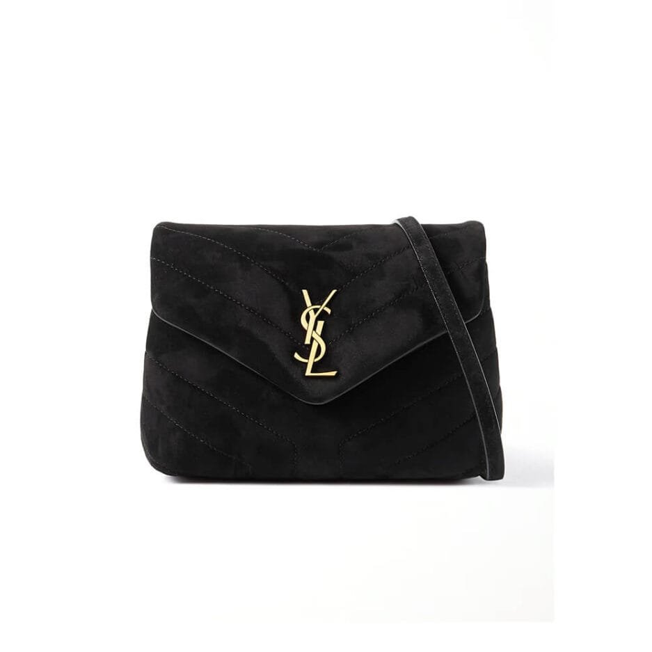 LOULOU SMALL CHAIN BAG IN "Y" QUILTED SUEDE